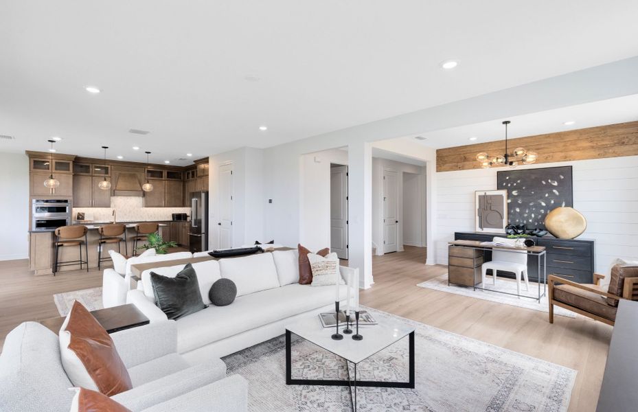 Representative furnished interior of a home built from the Serena by Pulte Homes in The Grow, Orlando (Image 9).