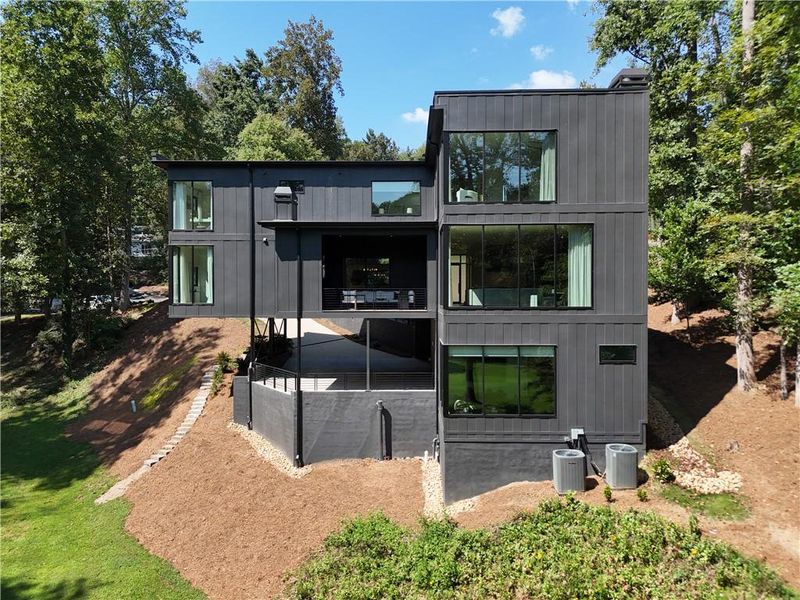 Exterior details and patio area of a home in , Atlanta (Image 37).