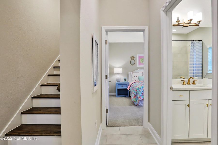 Furnished interior view inside a new home in Silver Landing at SilverLeaf, St. Augustine (Image 29).