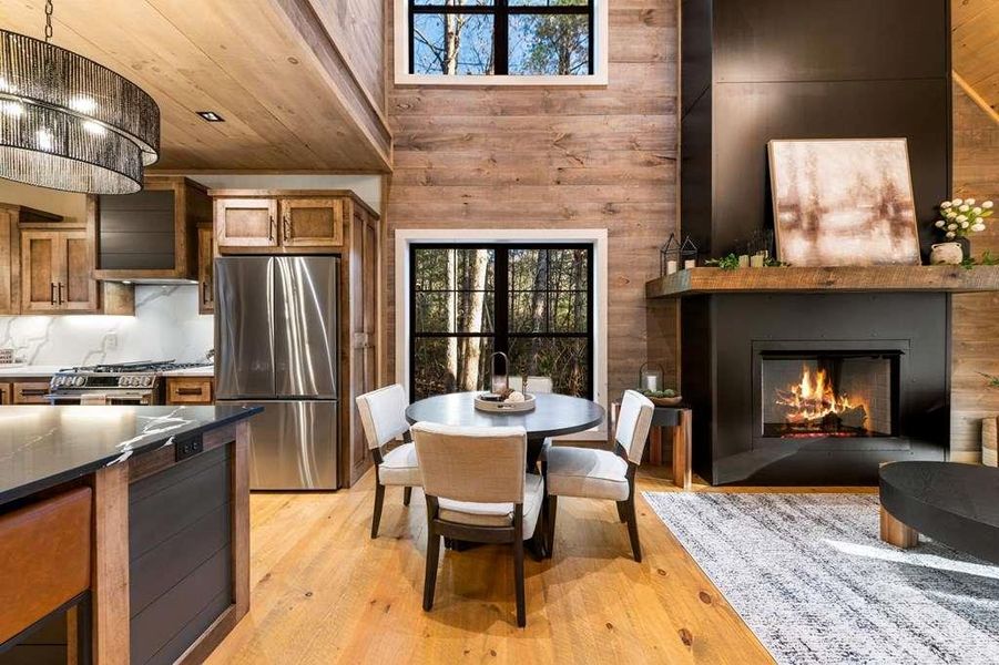 Furnished interior view inside a new home in , Blue Ridge (Image 39).