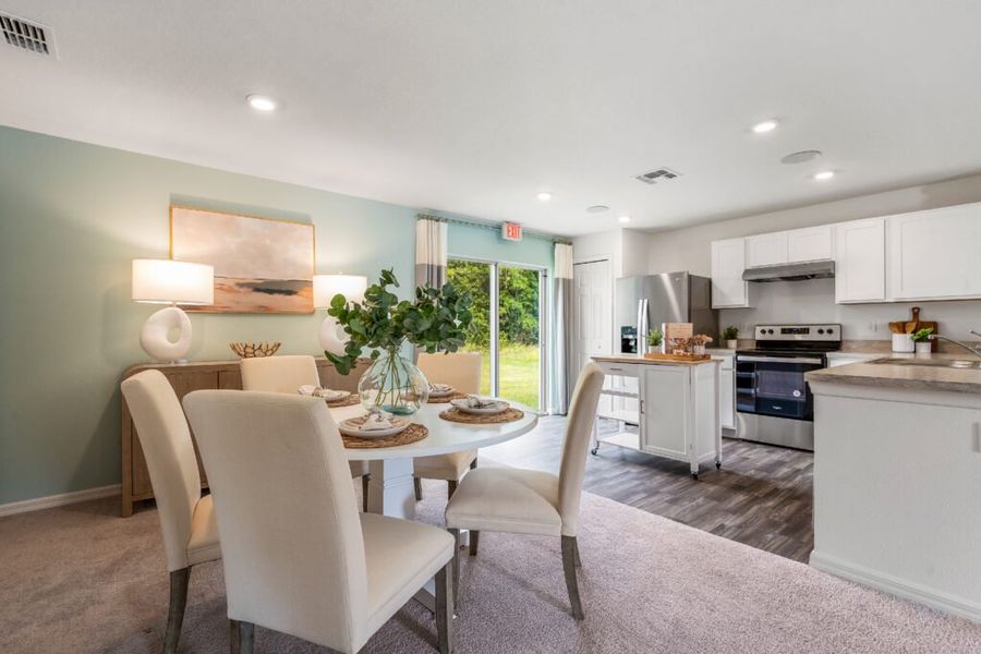 Representative furnished interior of a home built from the Bamboo by Holiday Builders in Port St Lucie, Port St. Lucie (Image 10).