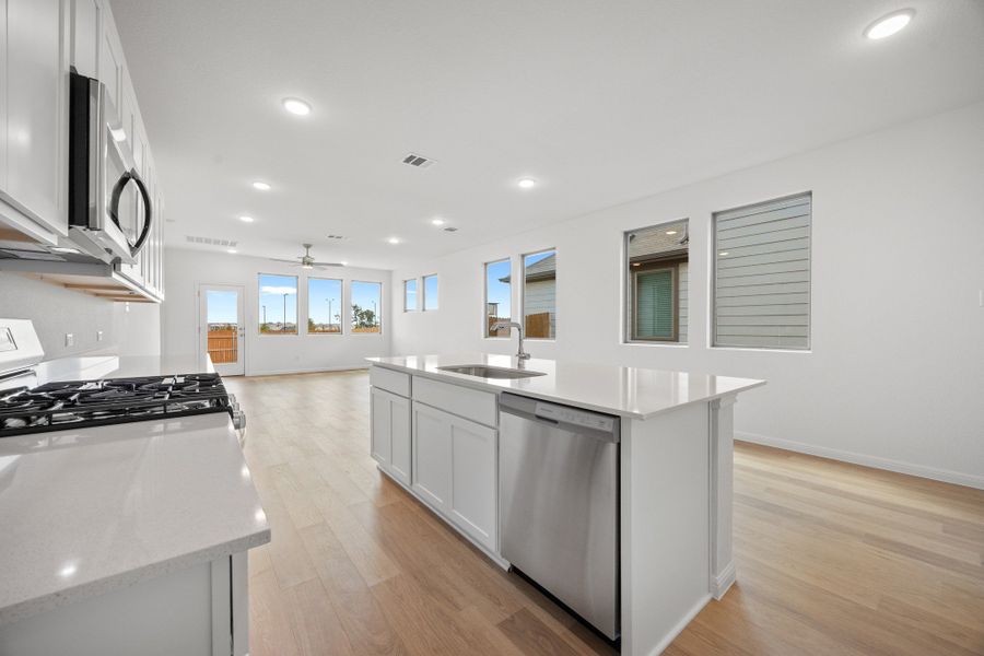 Furnished interior view inside a new home in Trinity Ranch, Elgin (Image 9).