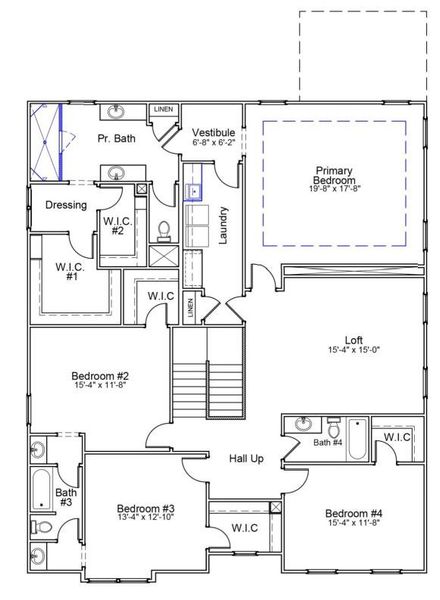 2D floor plan layout of this home in , Summerville, SC (Image 4).