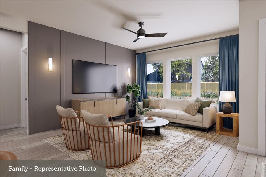 Furnished interior view inside a new home in , Texas City (Image 5).