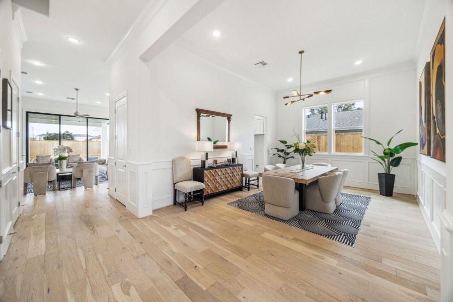 Furnished interior view inside a new home in Monarch Oaks, Houston (Image 9).
