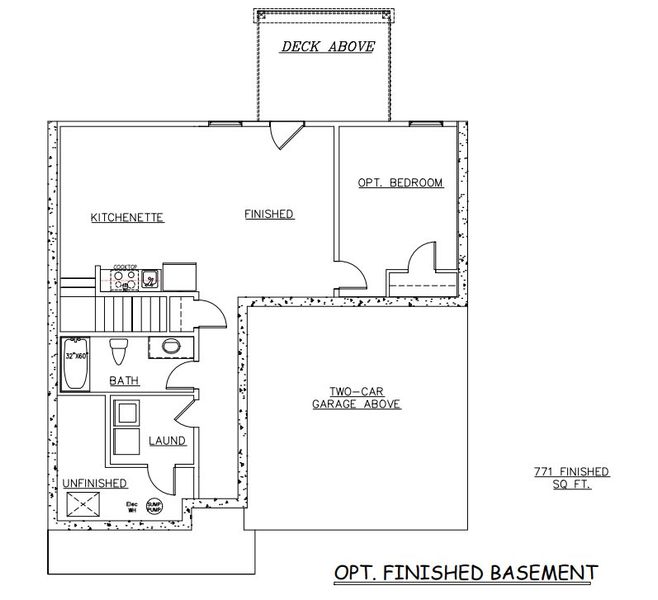 2D floor plan layout for the Jodeco FP - Single Family Homes by Dream Finders Homes in Gleneddie Acres, Anderson, SC (Image 4). 2D floor plan layout for the Jodeco FP - Single Family Homes by Dream Finders Homes in Gleneddie Acres, Anderson, SC (Image 4).