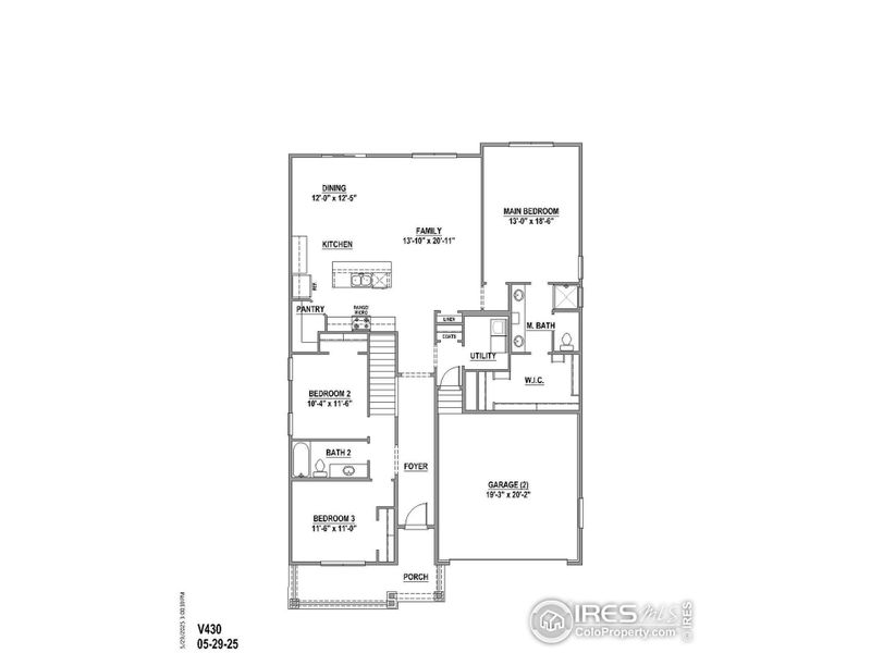 2D floor plan layout of this home in , Firestone, CO (Image 2).
