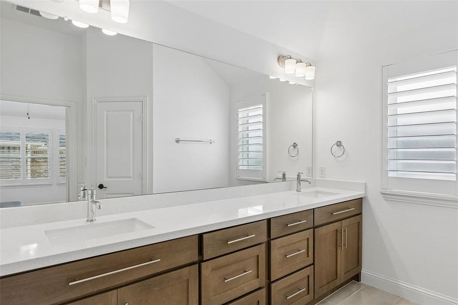 Furnished interior view inside a new home in Fields Villas - Darling Homes, Frisco (Image 8).