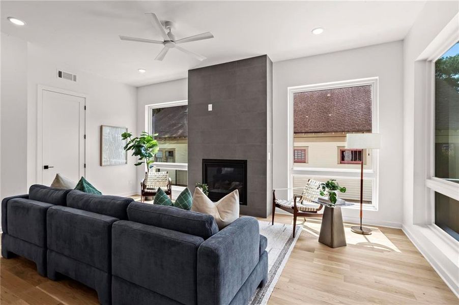 Furnished interior view inside a new home in , Atlanta (Image 7).