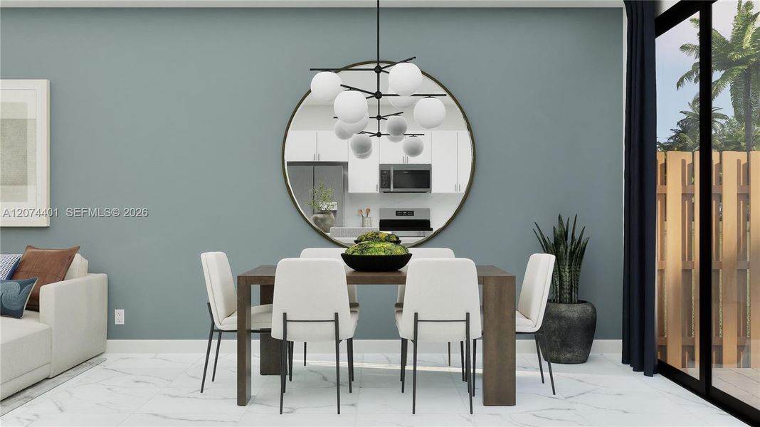 Furnished interior view inside a new home in Solterra, Sunrise (Image 9).