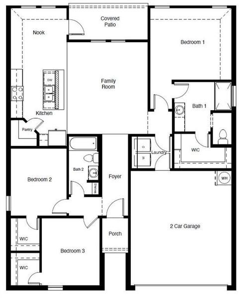 D.R. Horton's Bellvue floorplan - All Home and community information, including pricing, included features, terms, availability and amenities, are subject to change at any time without notice or obligation. All Drawings, pictures, photographs, video, square footages, floor plans, elevations, features, colors and sizes are approximate for illustration purposes only and will vary from the homes as built.