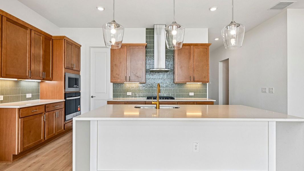 Furnished interior view inside a new home in The Enclave at Bar W Ranch, Leander (Image 9).