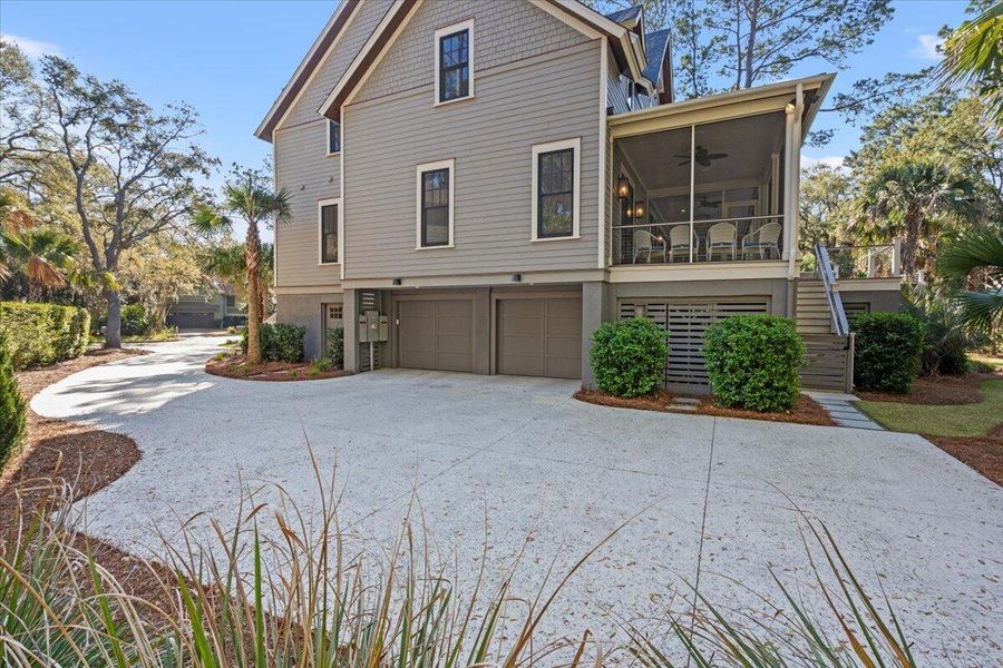 Front exterior of a new home in , Kiawah Island, SC, highlighting curb appeal (Image 26).