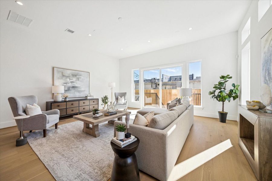 Furnished interior view inside a new home in , Houston (Image 31).