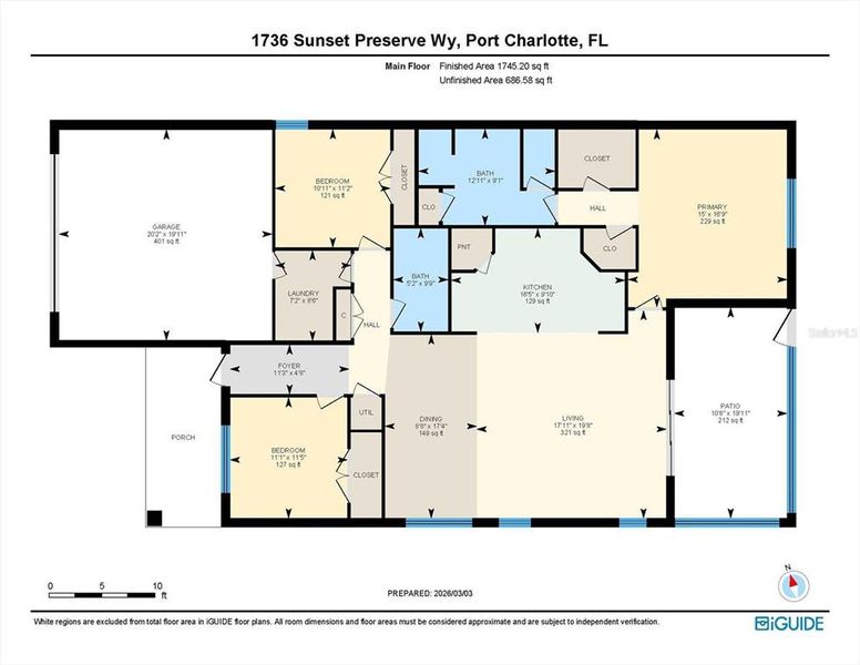 2D floor plan layout of this home in , Port Charlotte, FL (Image 5).
