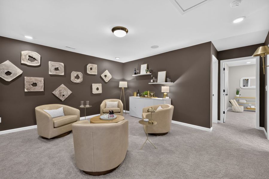 Furnished interior view inside a new home in The Ridge Townhomes, Monroe (Image 21).