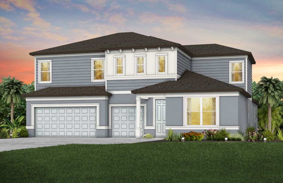 Representative exterior photo of a completed home built from the Merlot Grand by Pulte Homes in Riversong, Parrish, FL (Image 22).