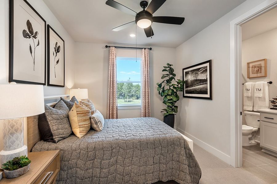 Furnished interior view inside a new home in Travisso, Leander (Image 13).
