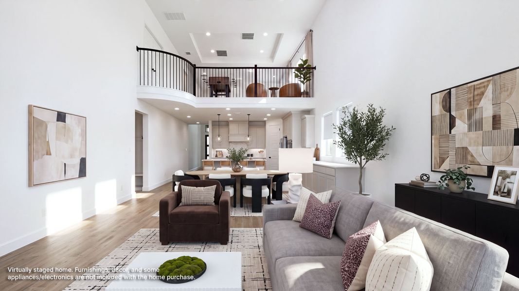 Furnished interior view inside a new home in Mustang Lakes, Celina (Image 6).