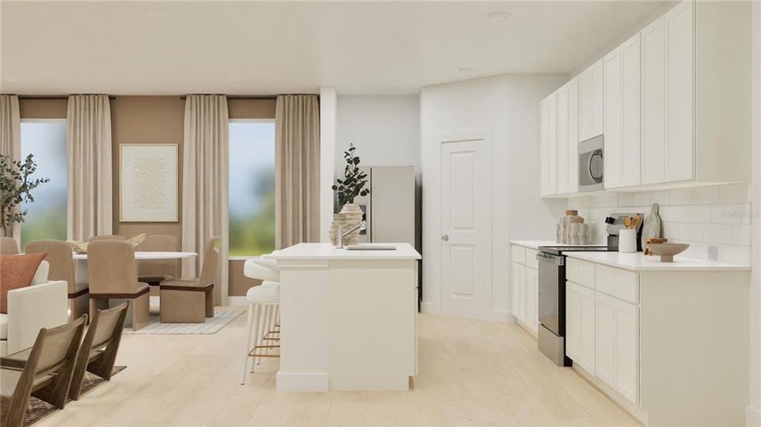 Furnished interior view inside a new home in Meadow Pointe: Classic Collection, Groveland (Image 5).