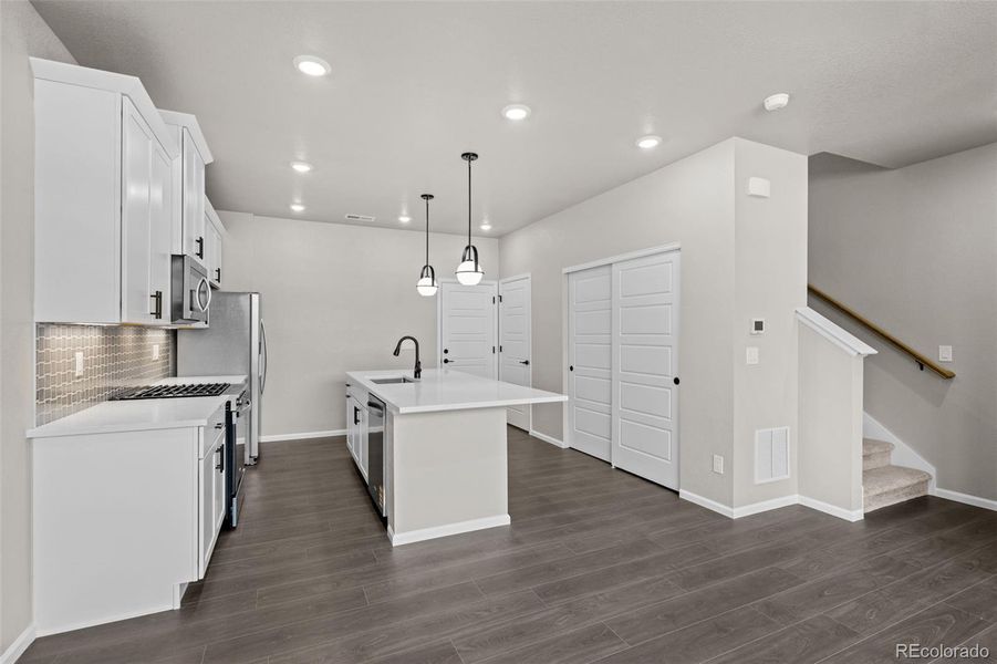 Furnished interior view inside a new home in Ralston Creek, Arvada (Image 6).
