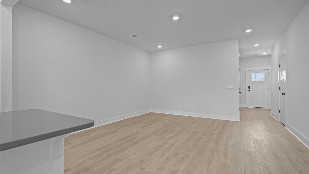 Accomplished layout centers around a spacious family room with exceptional flow and flexibility Accomplished layout centers around a spacious family room with exceptional flow and flexibility