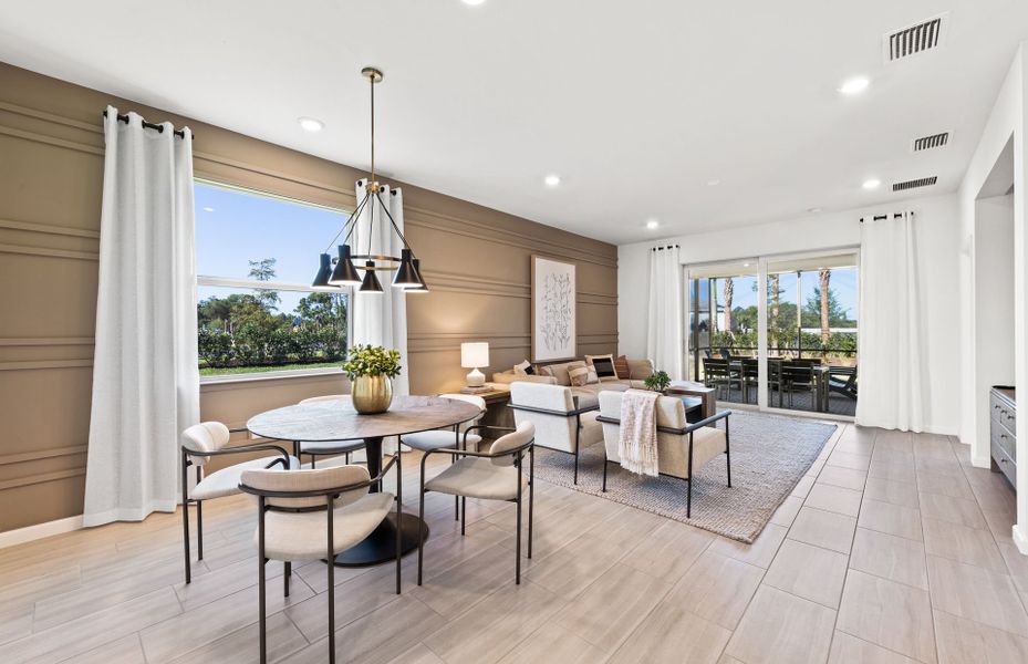 Representative furnished interior of a home built from the Cascadia by DiVosta in BeachWalk by Manasota Key, Englewood (Image 29).