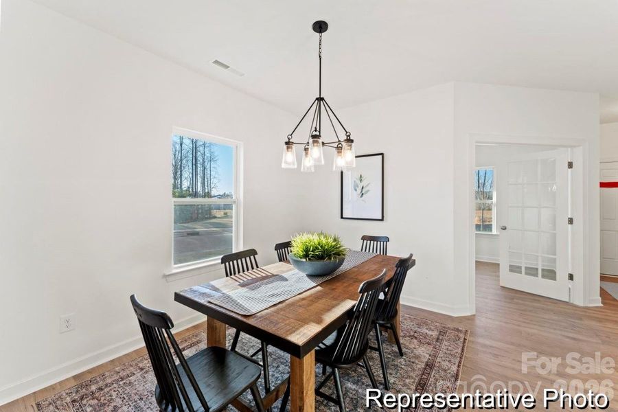 Furnished interior view inside a new home in , Statesville (Image 10).