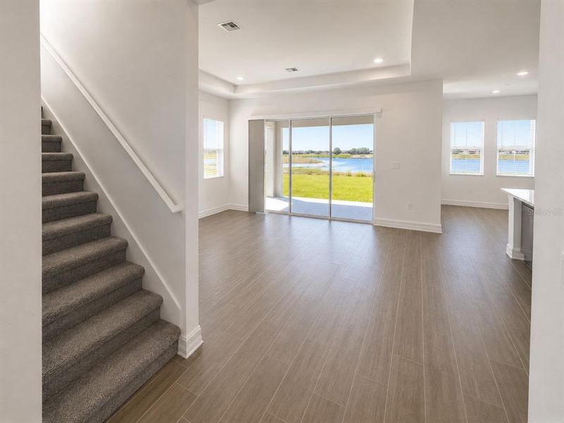 Spacious, unfurnished interior of a new home in Triple Creek: The Executives, Riverview (Image 12).
