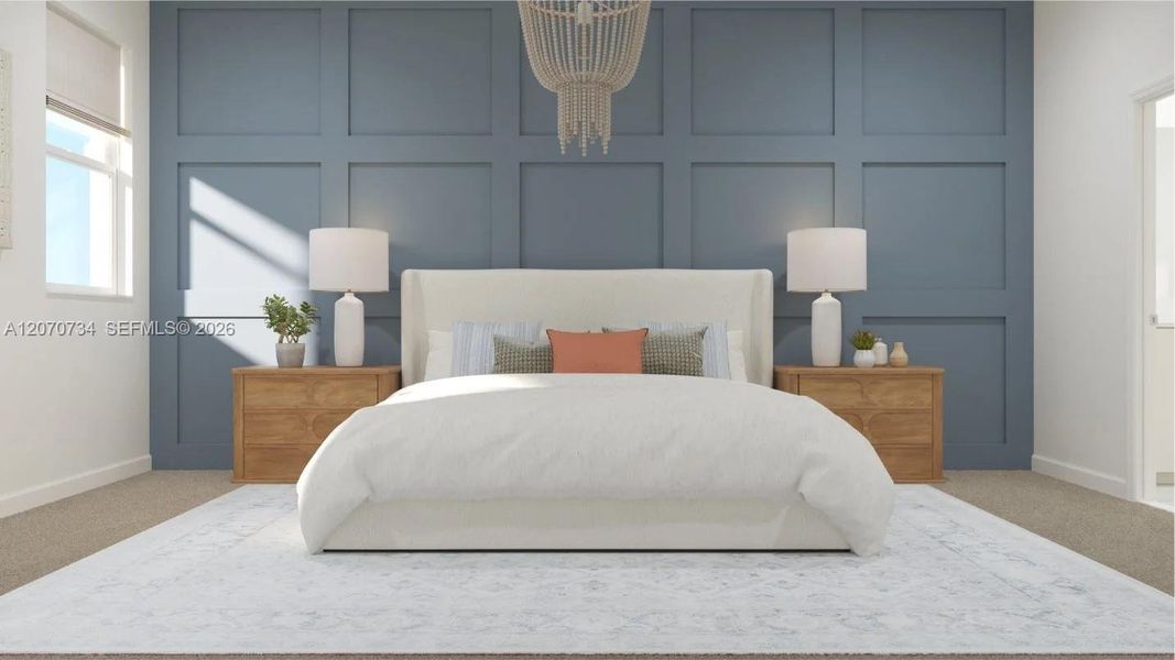 Furnished interior view inside a new home in , Miami (Image 8). Furnished interior view inside a new home in , Miami (Image 8).