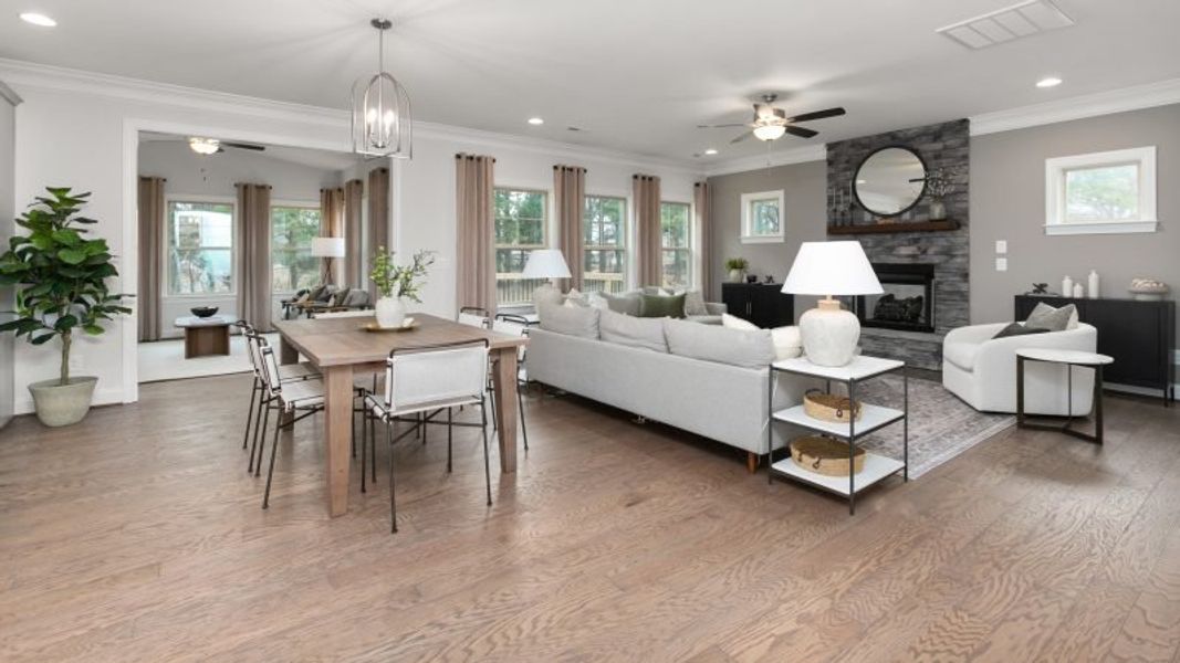 Furnished interior view inside a new home in Preserve at Carriage Cove, Oak Ridge (Image 11).