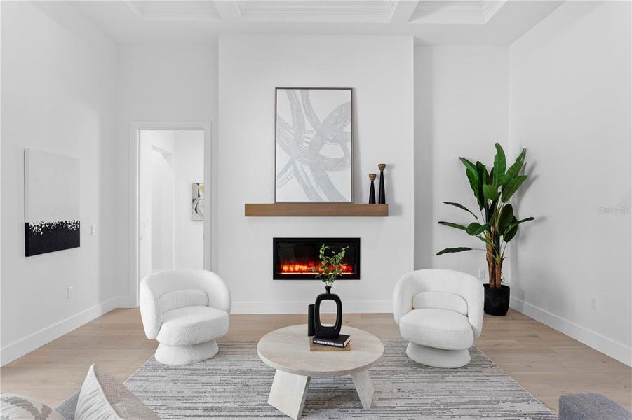 Furnished interior view inside a new home in , Sarasota (Image 38).