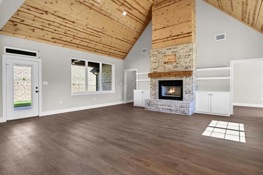 Furnished interior view inside a new home in , Lindale (Image 6). Furnished interior view inside a new home in , Lindale (Image 6).