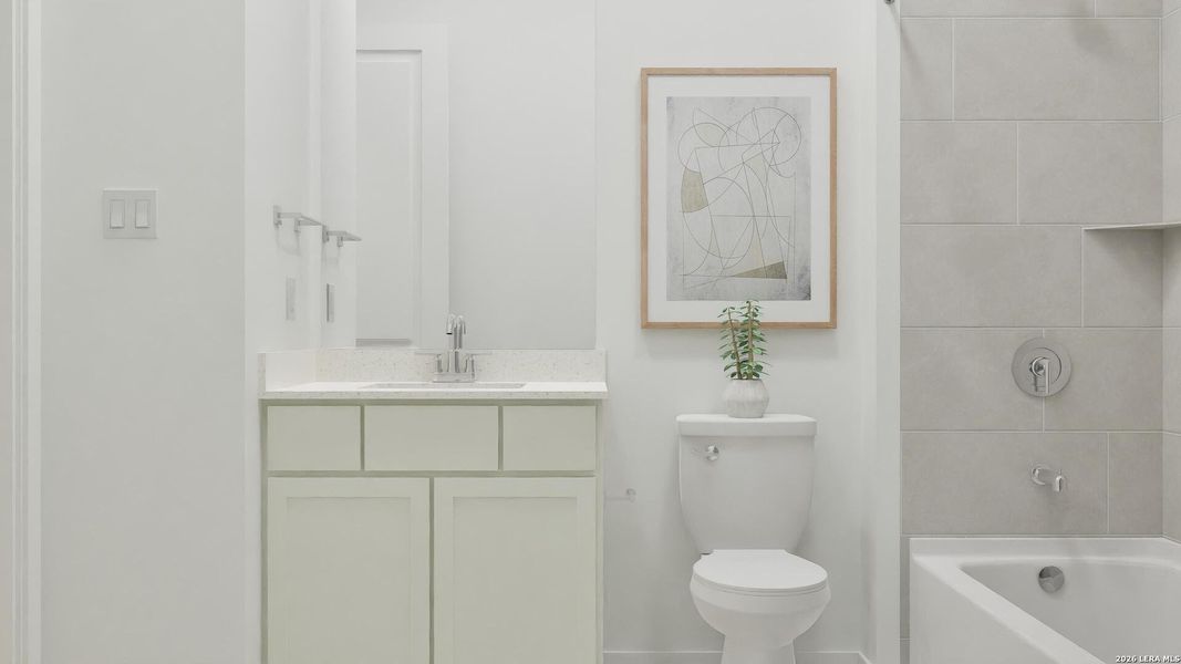 Furnished interior view inside a new home in Navarro Ranch, Seguin (Image 29).