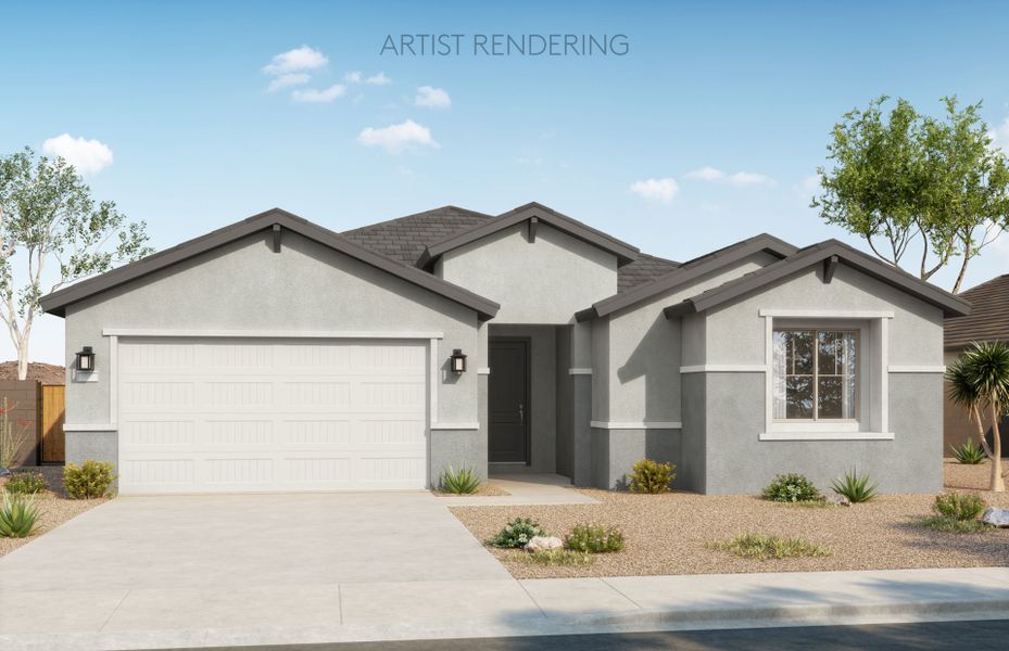 Representative exterior photo of a completed home built from the Parklane by Pulte Homes in Shadow Ridge, Avondale, AZ (Image 14). Representative exterior photo of a completed home built from the Parklane by Pulte Homes in Shadow Ridge, Avondale, AZ (Image 14).