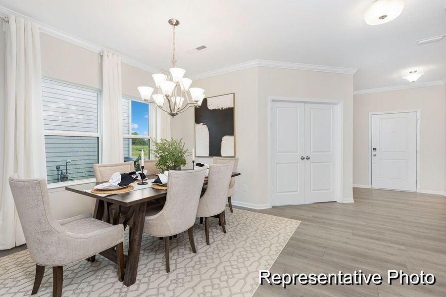 Furnished interior view inside a new home in Homecoming, Ravenel (Image 15).