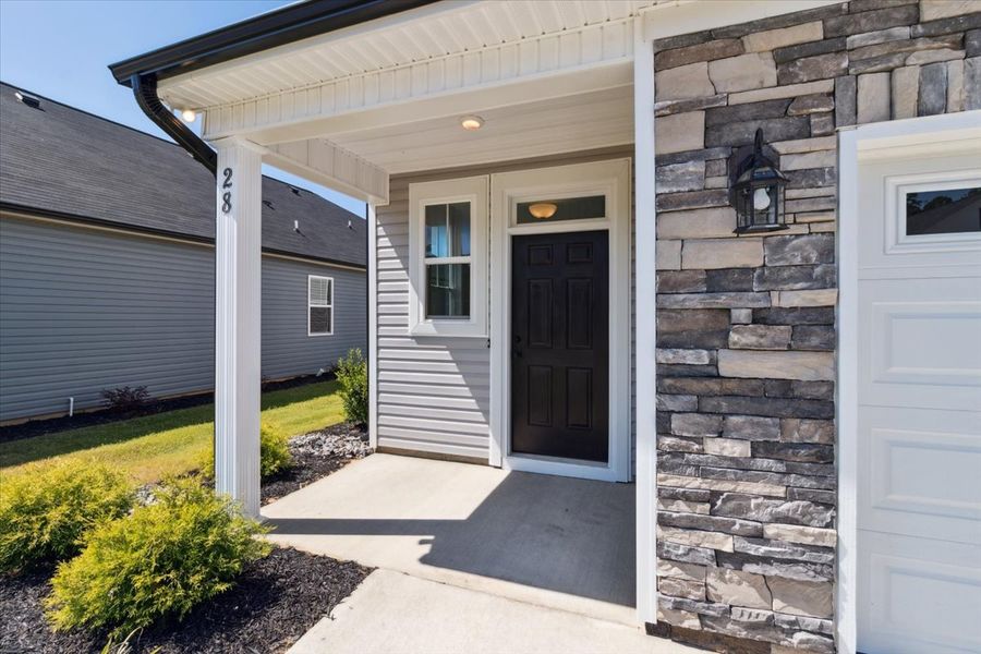 Front exterior of a new home in Windsor, North Augusta, SC, highlighting curb appeal (Image 18).