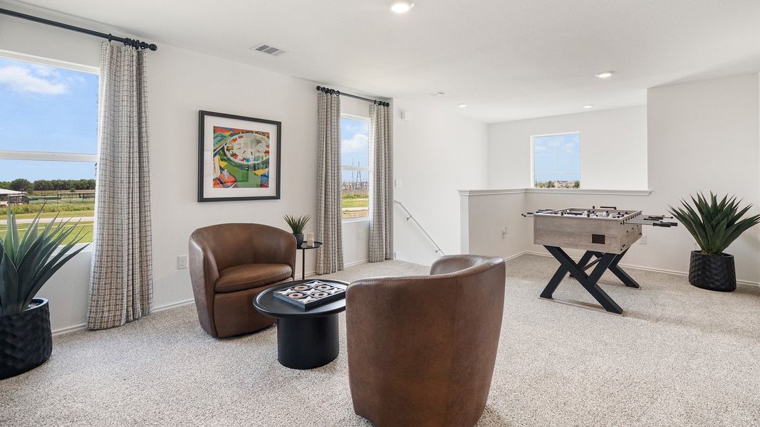 Representative furnished interior of a home built from the The Kendall by D.R. Horton in Talavera, Kyle (Image 30). Representative furnished interior of a home built from the The Kendall by D.R. Horton in Talavera, Kyle (Image 30).