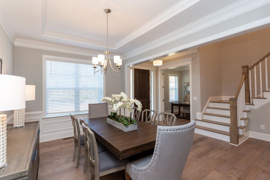 Representative furnished interior of a home built from the Statesville by Caruso Homes in Sauls Landing, Zebulon (Image 7). Representative furnished interior of a home built from the Statesville by Caruso Homes in Sauls Landing, Zebulon (Image 7).