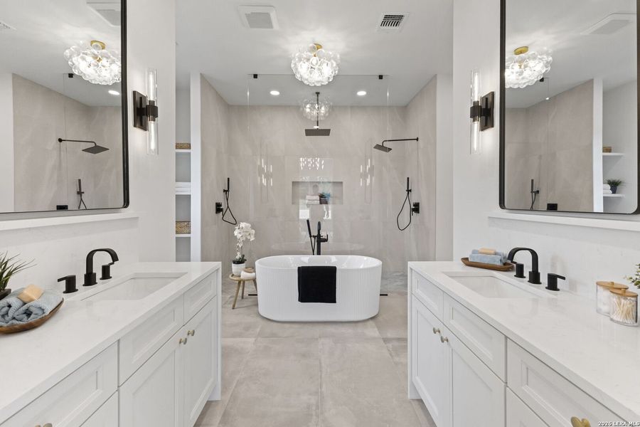 Furnished interior view inside a new home in , Bulverde (Image 8).