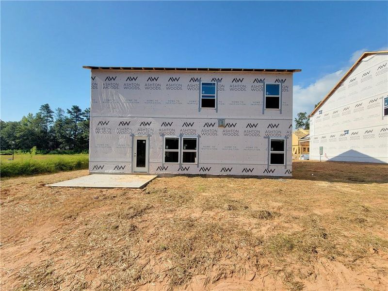 Front exterior of a new home in The Estates at Casteel, Bethlehem, GA, highlighting curb appeal (Image 16).