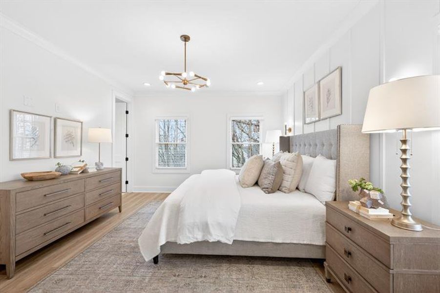 Furnished interior view inside a new home in Skyview On Broad, Sugar Hill (Image 15).