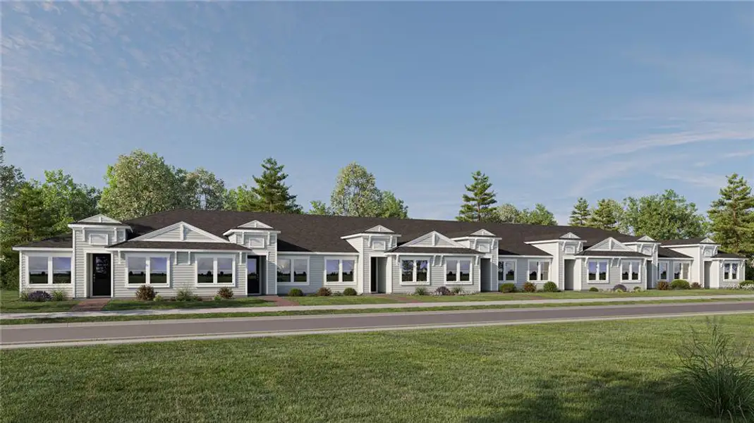 Front exterior of a new home in , Clermont, FL, highlighting curb appeal (Image 1). Front exterior of a new home in , Clermont, FL, highlighting curb appeal (Image 1).