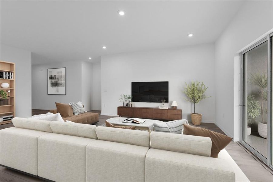 Furnished interior view inside a new home in Groves at Whitemarsh, Leesburg (Image 11).