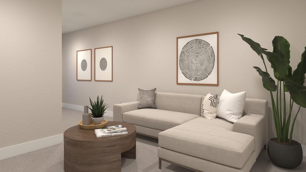 Representative furnished interior of a home built from the Millennial by Risewell Homes in Solvida at Estrella, Goodyear (Image 5).