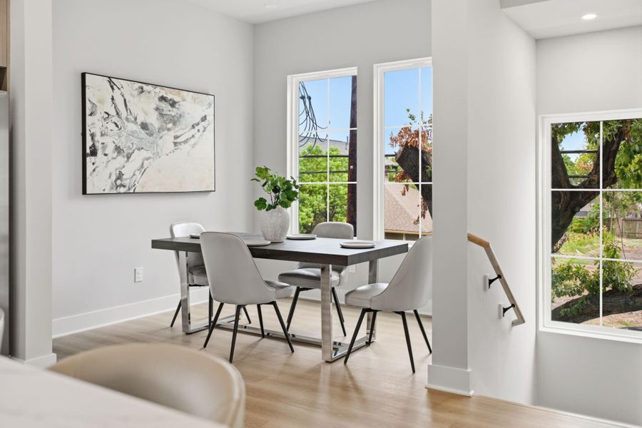 Furnished interior view inside a new home in , Houston (Image 12).