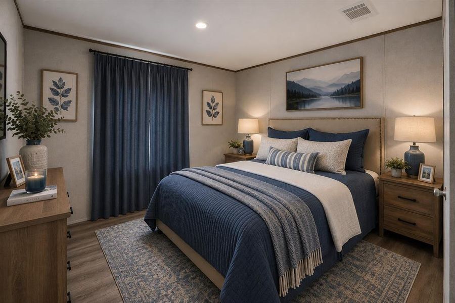 Furnished interior view inside a new home in , Azle (Image 28).
