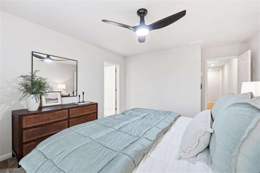 Furnished interior view inside a new home in Concord Oaks, Powder Springs (Image 16). Furnished interior view inside a new home in Concord Oaks, Powder Springs (Image 16).