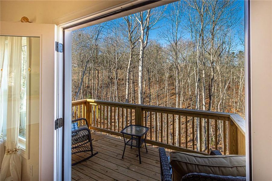 Exterior details and patio area of a home in , Dahlonega (Image 28).