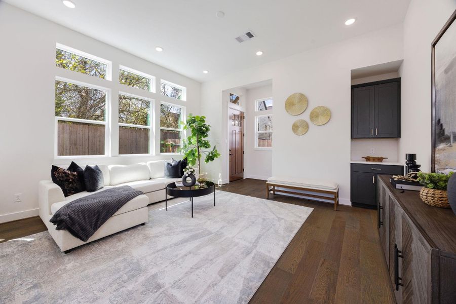 Furnished interior view inside a new home in Montridge, Houston (Image 13).